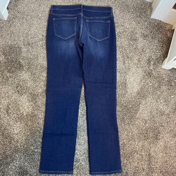 Old Navy Original Mid Rise Straight Dark Denim Jeans Sz 8 NWOT - Picture 5 of 7